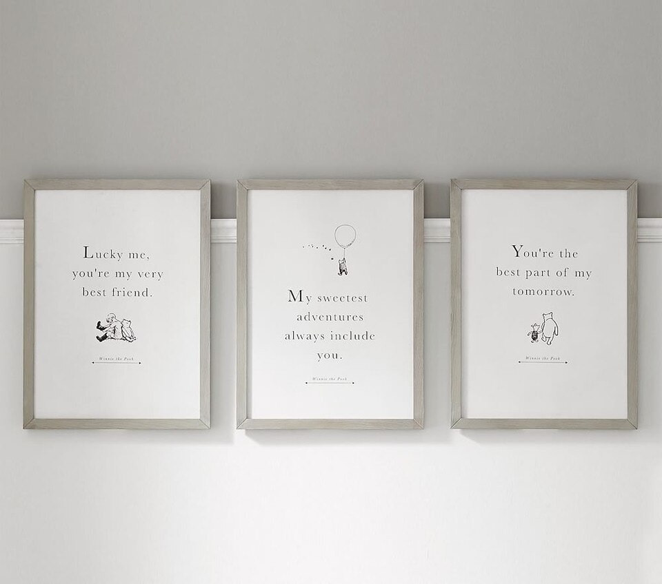 Disney Winnie the Pooh Framed Wall Art | Pottery Barn Kids AU